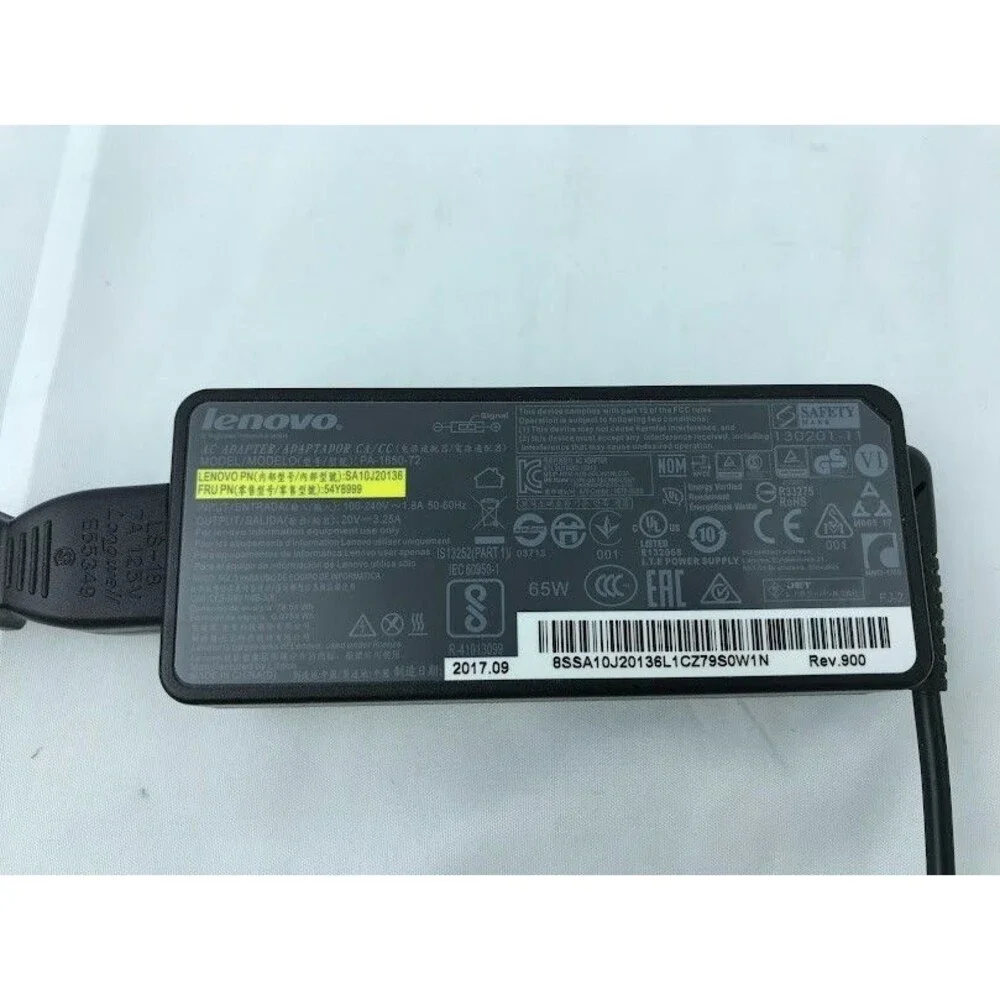 Lenovo 65W Square Tip Charger AC Adapter Charger OEM 20V 3.25A T470 T460 T450